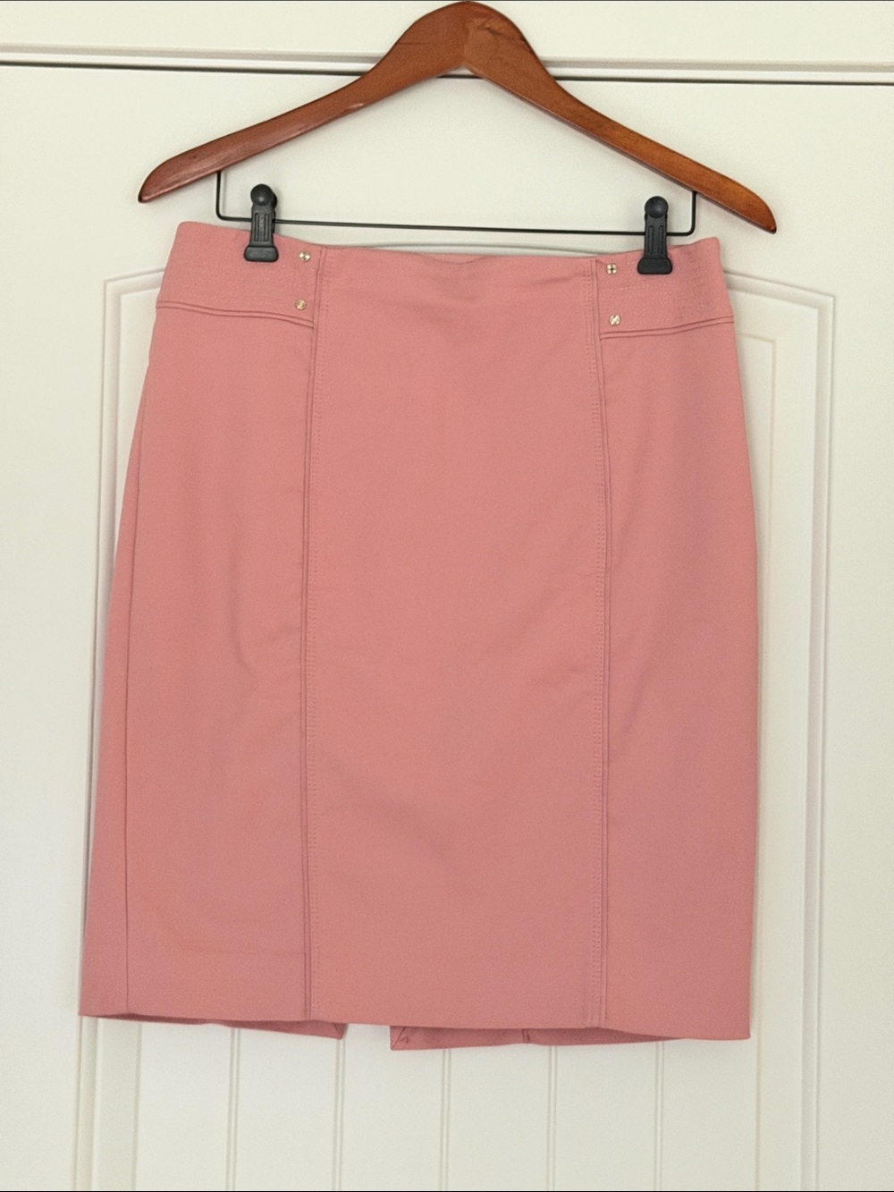 EUC WHBM Classic Studded Stretch Lined Pencil Skirt